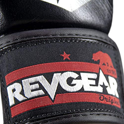 Revgear Pro Series MS1 MMA Boxing Glove, Premium Leather, Thai, MMA - color: Black, size: Medium