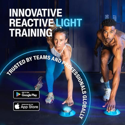 BlazePod Reaction Training Kit Smart Pods for Speed, Agility & Cognitive Drills - Pro-Level Training for Athletes, Trainers, Therapists & Coaches - App Access Included (4 Pods) - color: 6 Pods | Trainer Bundle