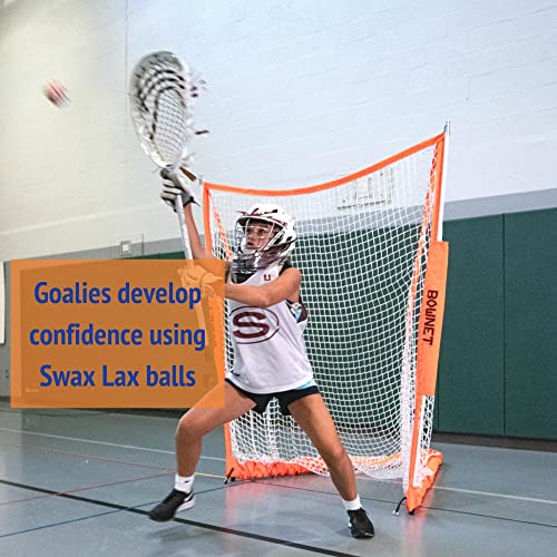 SWAX LAX Lacrosse Training Ball - Indoor Outdoor Practice Less Bounce & Rebounds - color: Multicolor