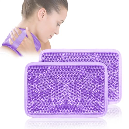 Ice Packs for Injuries Reusable, Hot & Cold Therapy | Gel ice Pack for Pain, Swelling, Injuries of Knee, Shoulder, Foot, Back, Ankle, Neck, Elbow, Wisdom Tooth - style: Rectangle-Purple