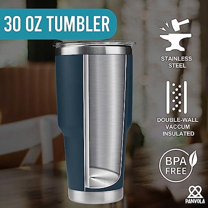 Panvola I'd Rather Be Fishing Fisherman Tumblers Fishing Gifts To Husband Dad Grandpa Boyfriend From Wife Mom Grandson Granddaughter Girlfriend Vacuum Insulated Tumbler (Blue, 30 oz) - size: 30 Ounces