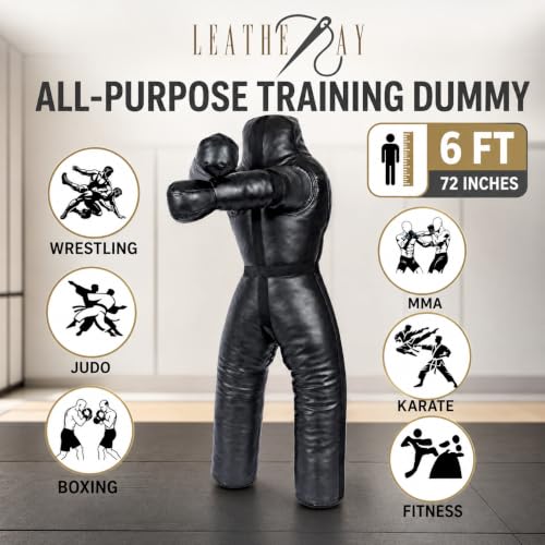 Jiu Jitsu Judo Punching Bag Grappling Dummy Standing Position Wrestling Throwing BJJ Dummy Jiu Jitsu Punching Bag Black -Unfilled - size: 48 inches (4 ft)