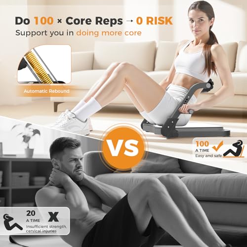 Ab Machine, Sit Up Exercise Equipment,Core Workout Equipment for Home