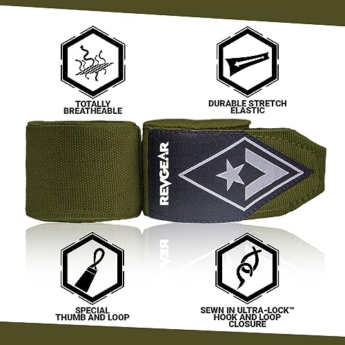 Revgear 2-Inch Wide Elastic Hand Wrap - color: Army