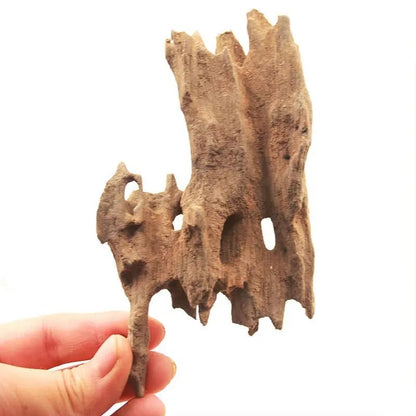 Fish Tank Natural Porous Wood Driftwood Ornament for Aquarium Decoration Hermit Crabs Shrimp Fish Aquarium Accessories… (10-15cm)
