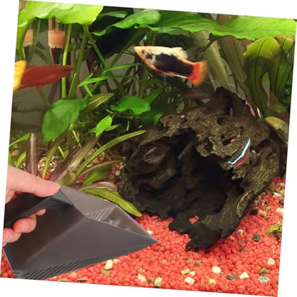 SUPVOX Aquarium Sand Cleaning Tool Versatile Fish Tank Sieve Shovel Mudbottom Design for Root and Easy Maintenance
