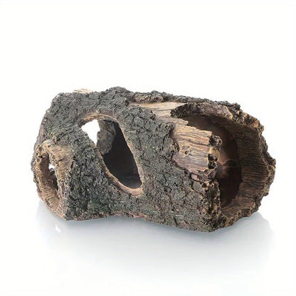1PC Fish Tank Decoration Landscaping Aquarium Scenery Resin Crafts Decoration Wooden Barrel Wood Tree Bucket
