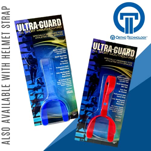 Ultra-Guard Orthodontic Mouthguard Without Strap, Clear, Double Protection - color: Clear