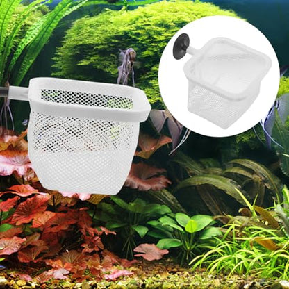 WOONEKY Fine Mesh Fish Tank Isolation Net Cups Hatching Holder for Small Fish Breeding and Spawning Aquariums Easy to Install and Clean
