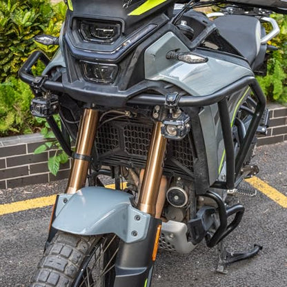 Motorcycle Crash Bars Enigne Guards for CFMOTO CF 450MT 450 MT 2024 2025 Extension Steel Bumper Body Side Frame Work Highway Falling Protection (Upper+Lower)