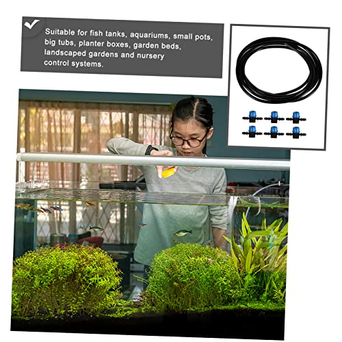 Adjustable Aquarium Hose Kit with Tubing Connectors for Flow Control Soft Silicone for Fish Tank Applications