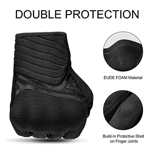 INBIKE Motorcycle Gloves Breathable Mesh Touchscreen Hard Knuckles - color: Black, size: XX-Large