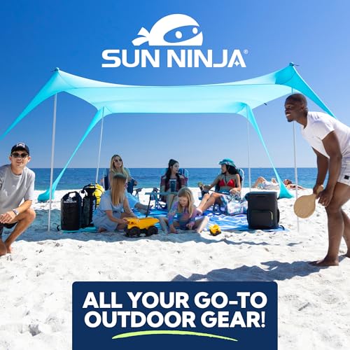 SUN NINJA Quick Dry Towel, Microfiber Beach Towel 63x32in, Sunset - color: Sunset
