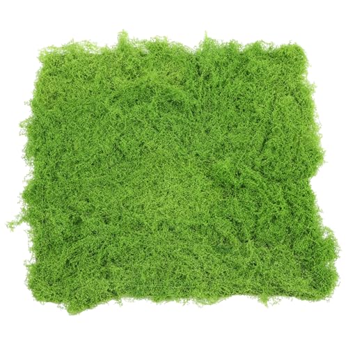 BESPORTBLE Artificial Moss Mat - Realistic Light Green Fake Grass Turf for Outdoor Landscaping, Window Display, Miniature Fairy Gardens, Easy to Install & Maintain