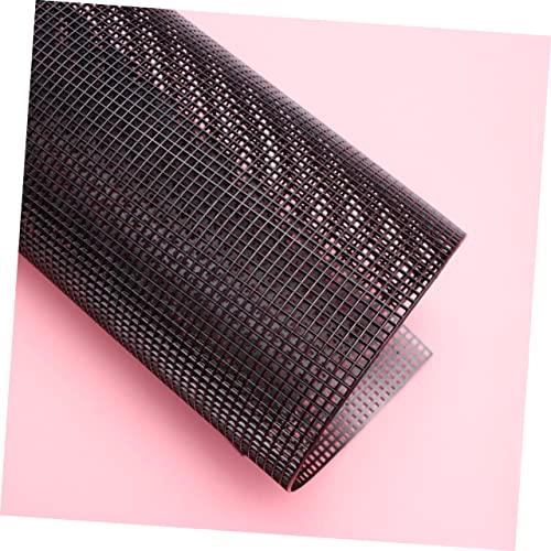 Happyyami 5pcs Plastic Mesh Grid for Projects Multi-Purpose Handmade Mesh for Fish Tank Aquariums and Crafting Black - color: Black
