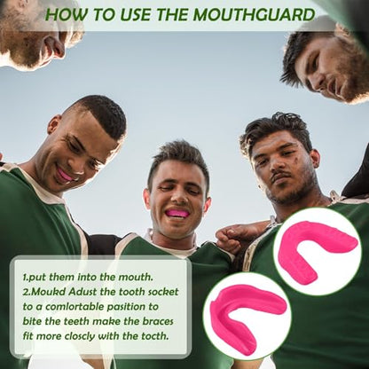 Kathfly 100Pack Sport Mouth Guard Bulk Athletic Mouthguard, Pink - color: Pink