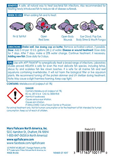 API MELAFIX Freshwater Fish Bacterial Infection Remedy 16-Ounce Bottle - size: 16-Ounce