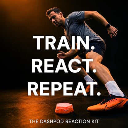 Reaction Training Kit – 6 Smart Agility & Reflex Benchmarking Lights for Athletes, Coaches & Physical Therapy | App-Controlled Cognitive & Speed Training | Portable Performance Training Kit