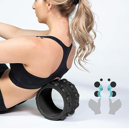 Chirp Wheel XR 3-Pack Foam Roller Set, Back & Neck Pain, 10/6/4" Black - size: 3-Pack (10, 6, 4 Inch) Black
