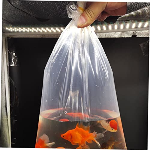 50PCS Leak-proof Plastic Fish Transport Bags for Live Fish Shipping Oxygenated Aquarium Packing Bags Sturdy and Secure for Outdoor Use