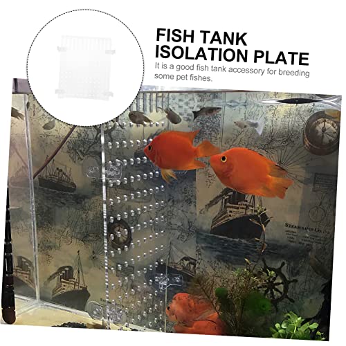 DIY Acrylic Fish Breeding Divider Board Aquarium Separator for Fish Tanks Durable Transparent Isolation Panel with Suction Cups for Betta and Guppy Care