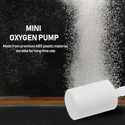 DOITOOL Mini USB Oxygen Pump for Aquarium Tank, Silent Portable Air Aerator Pump with White Case, Small Oxygen Tank Accessory for Home and Outdoor Fishing