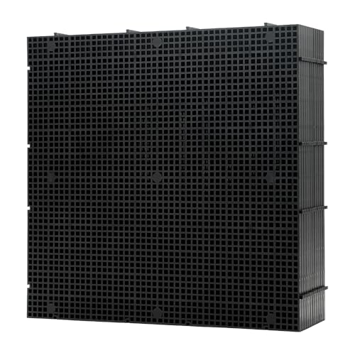 LINLAN 12 Pieces 11.8x11.8in (30X30cm) High-Density Aquarium Grid Plastic, Fish Tank Divider, Egg Crate for DIY Filtration and Bottom Protection in Aquascaping - color: 12Pcs, size: L