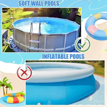 2 PCS Gray Poolside Pool Leaf Skimmer Net Holder Plastic Poolside Pool Pole Hanger Adjustable Telescopic Pole Hooks Brush Hanger Tools for Above Ground Pools - color: Gray