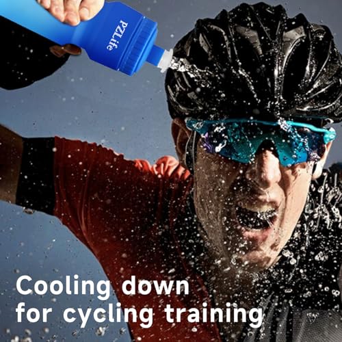 24oz Bike Squeeze Water Bottle, BPA Free Cycling Water Bottle,Leakproof | with Capacity Scale w/Pull Top Lid, Reusable Sport Water Bottle, for Bicycle, Gym,Mountain Bike 4Pack - color: z-4PCS