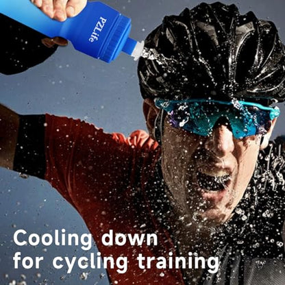 24oz Bike Squeeze Water Bottle, BPA Free Cycling Water Bottle,Leakproof | with Capacity Scale w/Pull Top Lid, Reusable Sport Water Bottle, for Bicycle, Gym,Mountain Bike 4Pack - color: z-4PCS
