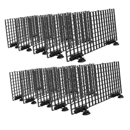 1set Fish Tank Divider Grid Sturdy Plastic Aquarium Isolation Board Filtration Grid for Easy Installation and Waste Filtration Compatible Various Tank