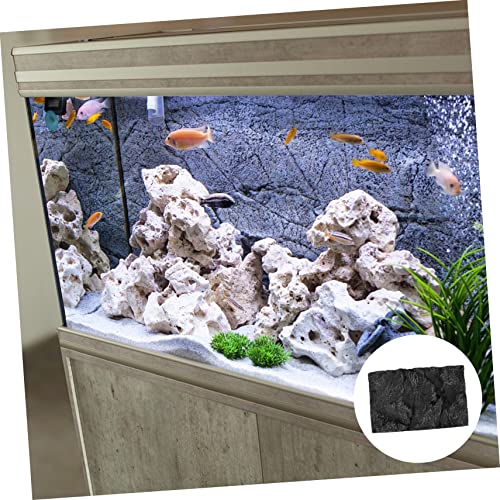 Didiseaon Fashion Aquarium Background Board 3D Aquarium Rocks for Fish Tank Decor Betta Fish Tank Background Plate