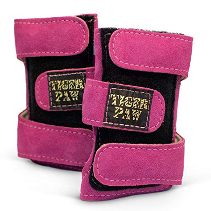 Tiger Paw Gymnastics Wrist Supports, Sold in Pairs - color: Fuchsia, size: Medium (115 to 150 pounds)
