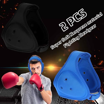 Jerify 2 Pcs Wrestling Headgear for Kid Youth, Black,Blue - color: Black,Blue