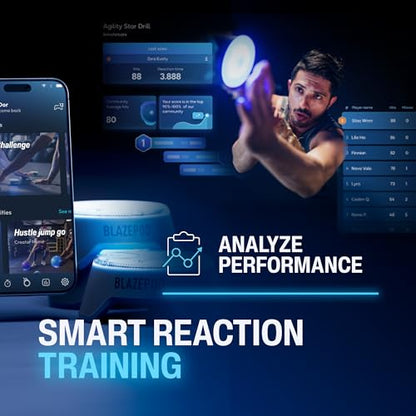 BlazePod Reaction Training Kit Smart Pods for Speed, Agility & Cognitive Drills - Pro-Level Training for Athletes, Trainers, Therapists & Coaches - App Access Included (4 Pods) - color: 6 Pods | Trainer Bundle