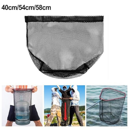 Replacement Fishing Landing Net Nylon Mesh for Freshwater and Saltwater with 40Cm 45Cm 50Cm Diameter Options and High Load - size: 45cm
