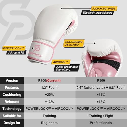 Boxing Gloves for Men & Women, Beginner Kickboxing, 8-16oz - color: Dopamine Pink, size: 8oz