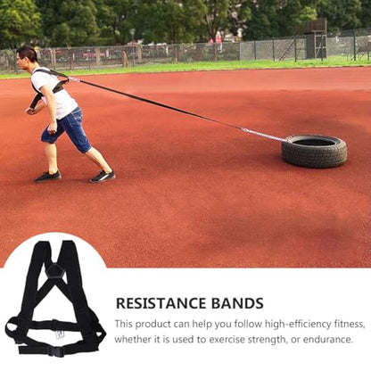 Abaodam Resistance Sled Pull Belt, Load-Bearing Harness Multifunctional