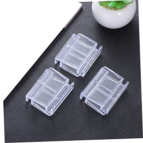 Sosoport 10pcs Acrylic Fish Tank Cover Holder Bracket for Tanks Aquarium Support Rack for Fish and for Secure Coverage