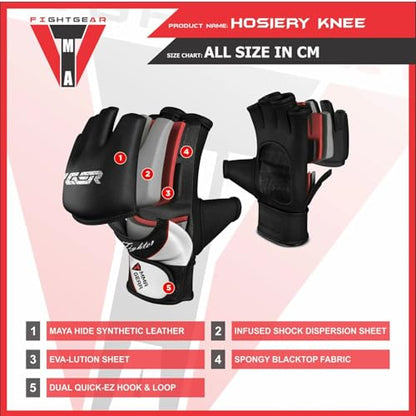 TMA MMA Gloves, Grappling Muay Thai Punching Training Martial Arts Sparring, Fighting Gloves, Kickboxing Gloves, MMA Training - color: Black/Gold, size: Large-X-Large