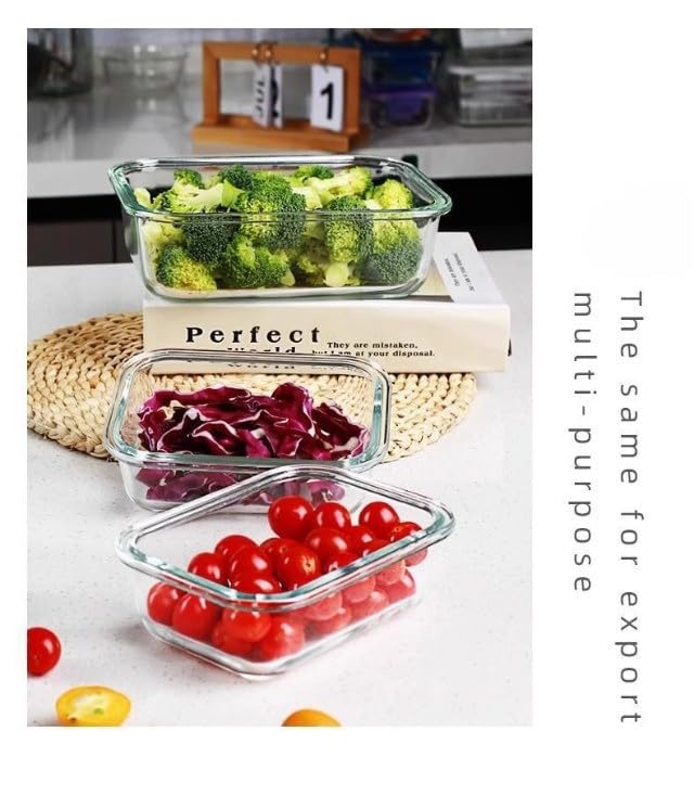 Glass Meal Prep Containers, [9 pieces] Glass Food Storage Containers with Lids,BPA Free & Leak Proof (9 Lids&9 Containers) - color: gray