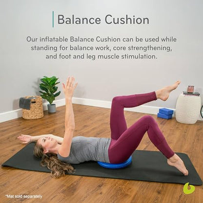 Balance Cushion, Inflatable Pilates Stability Disc, Balanced Body | Inflatable Disc for Balance Exercises and Muscle Release; Exercise Equipment for Home Gym or Pilates Studio Use