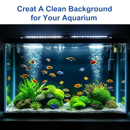 ELEBOX Aquarium Background Blue Black Fish Tank Background Wallpaper Double-Sided Aquarium Backing, Aquarium Decorations for 10 Gallon Aquarium 11.8" x 16.5" - size: 11.8" H x 16.5" L