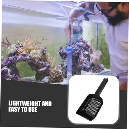 Mikikit 2pcs Aquarium Sand Cleaning Shovel for Fish Tank Maintenance Multi-Functional Lizard Feces Scoop for Gardens Pools Aquariums Lightweight User-Friendly Tool for Cleaning