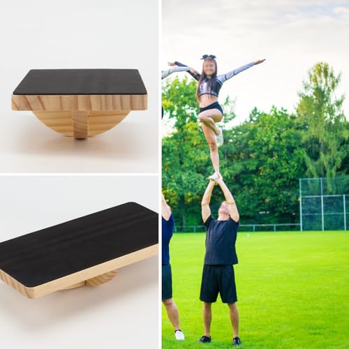 Cheer Balance Trainer, Wooden Cheer Flyer Stand, Cheer Stand for Cheerleading Flyer Balance, Cheer Flyer Stand Balance and Flexibility Trainer for Flexibility Core Strength (For Experienced Person)