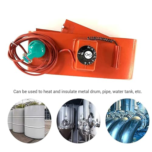 Drum Pail Heater Pad Band ， Oil Drum and LPG Tank Heating Belt(Digital Display,200L 1740 * 125mm 1000W)