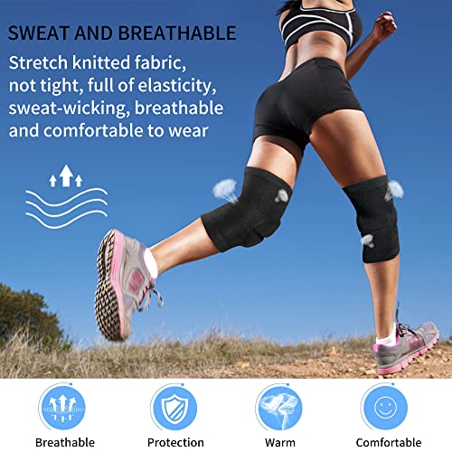 Volleyball Knee Pad for Men,Thicken Anti-Collision Protection Knee Pads - size: Medium