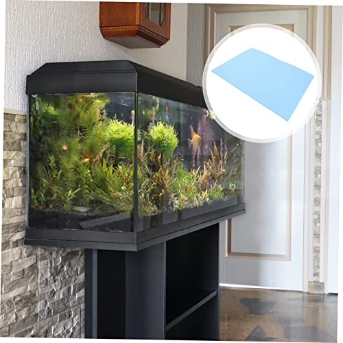 Abaodam Reptile Terrarium Cushioning Mat Thickened Non Slip Fish Tank Bottom Pad Aquarium Mat for Leveling and Shockproof Support Durable Lightweight Fish Tank Accessory - color: Blue