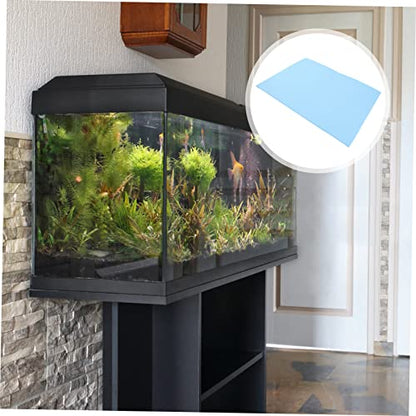 Abaodam Reptile Terrarium Cushioning Mat Thickened Non Slip Fish Tank Bottom Pad Aquarium Mat for Leveling and Shockproof Support Durable Lightweight Fish Tank Accessory - color: Blue