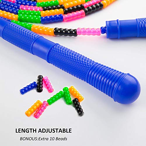 Long Double Dutch Jump Rope 16 Ft 2 Pack, Skipping Rope for Kids Adults - color: Blue&Green